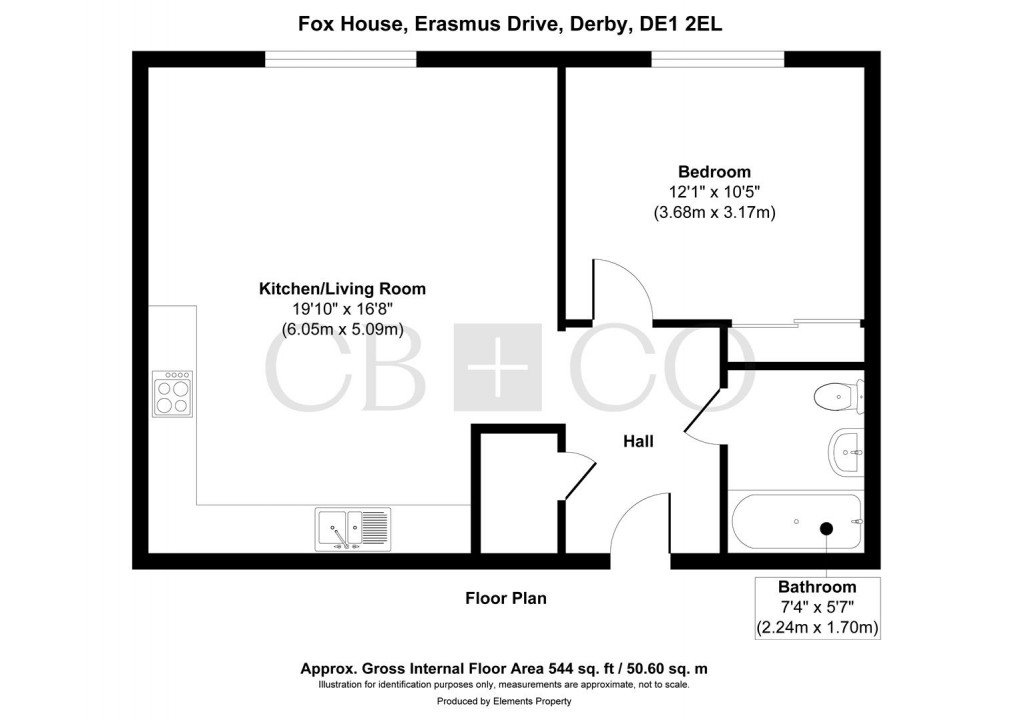 Floorplan for Fox House, Erasmus Drive, Derby