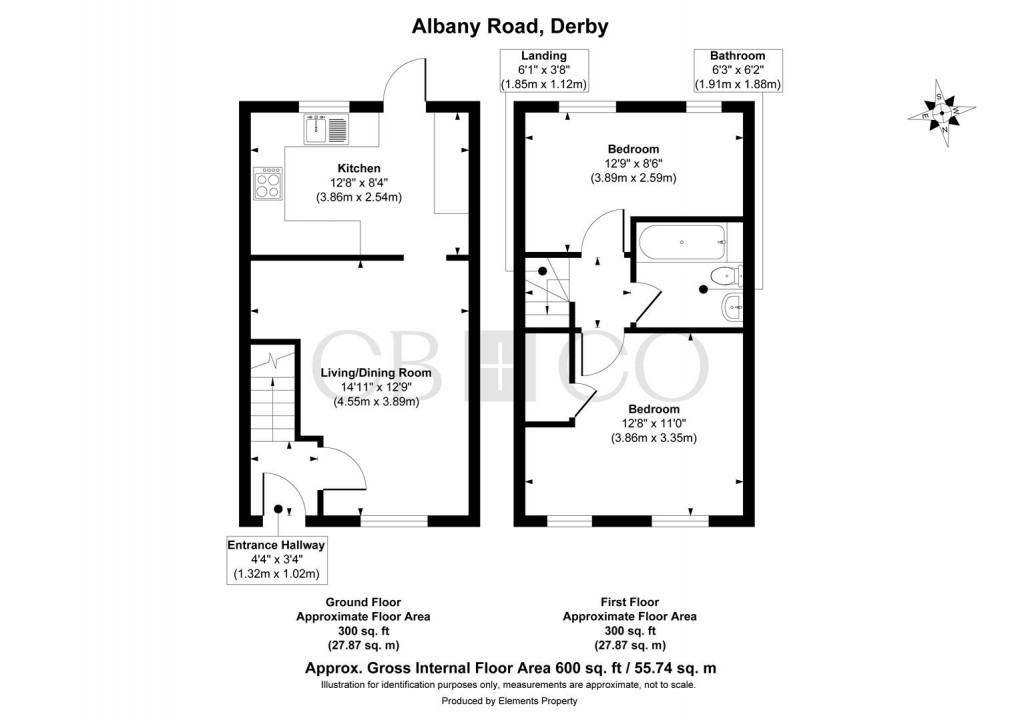 Floorplan for Albany Road, Derby