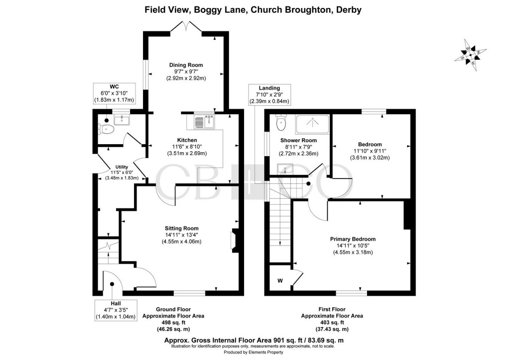 Floorplan for Boggy Lane, Church Broughton, Derby