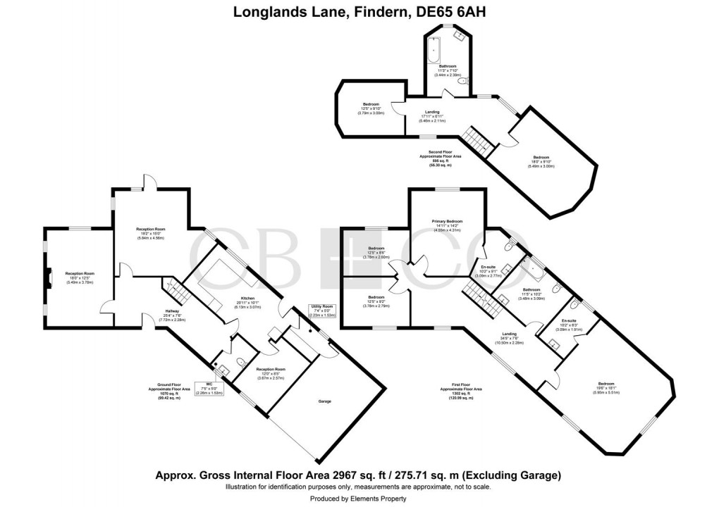 Floorplan for Longlands Lane, Findern, Derby