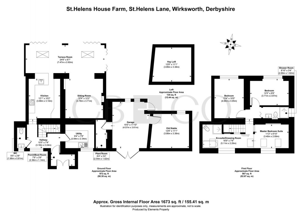 Floorplan for St. Helen's Lane, Wirksworth, Matlock