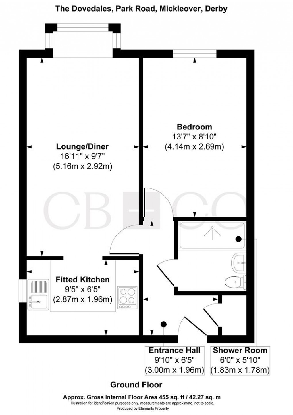 Floorplan for Park Road, Mickleover, Derby