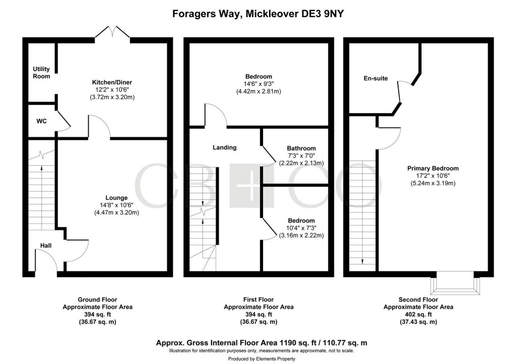 Floorplan for Foragers Way, Mickleover, Derby