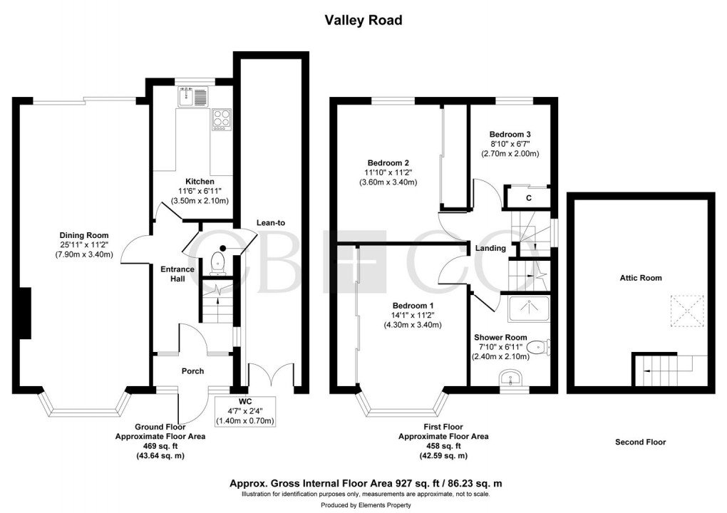 Floorplan for Valley Road, Littleover