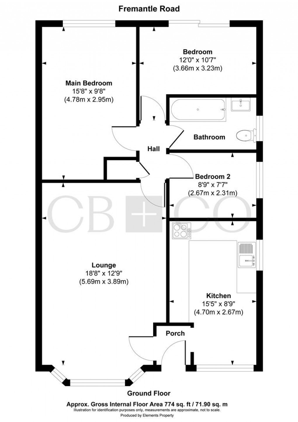 Floorplan for Fremantle Road, Mickleover, Derby