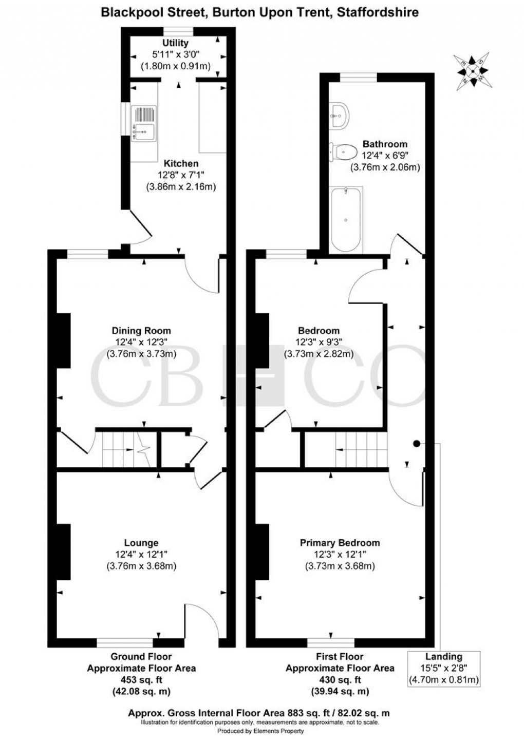 Floorplan for Blackpool Street, Burton-On-Trent