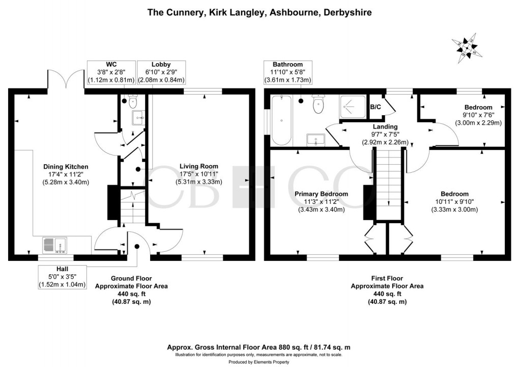 Floorplan for The Cunnery, Ashbourne