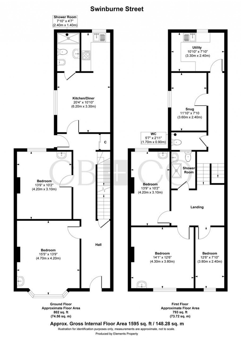 Floorplan for Swinburne Street, Derby