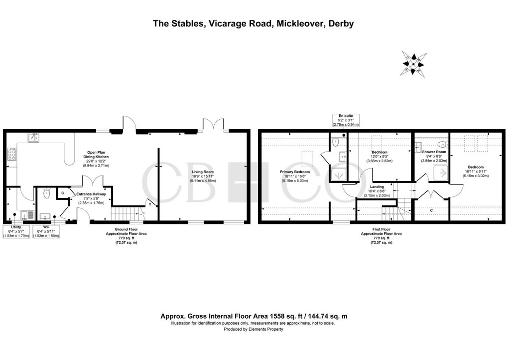 Floorplan for The Stables, Vicarage Road, Mickleover, Derby