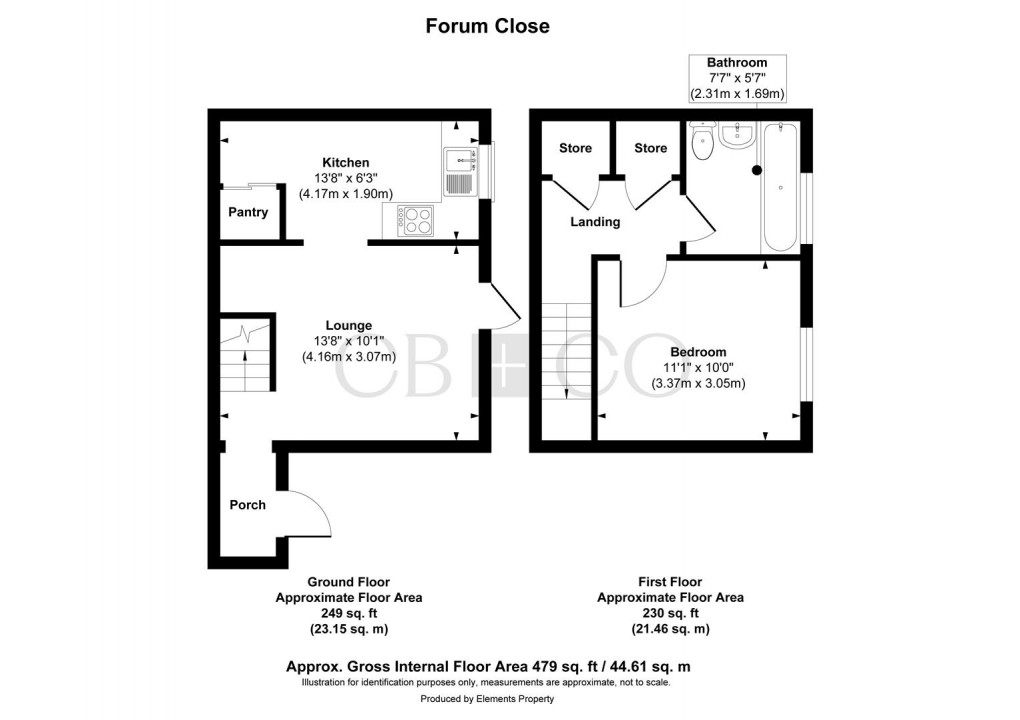 Floorplan for Forum Close, Alvaston, Derby