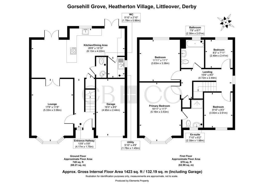 Floorplan for Gorsehill Grove, Littleover, Derby