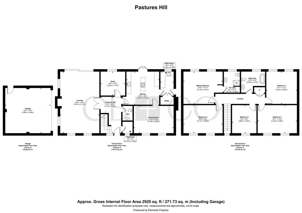 Floorplan for Pastures Hill, Littleover, Derby