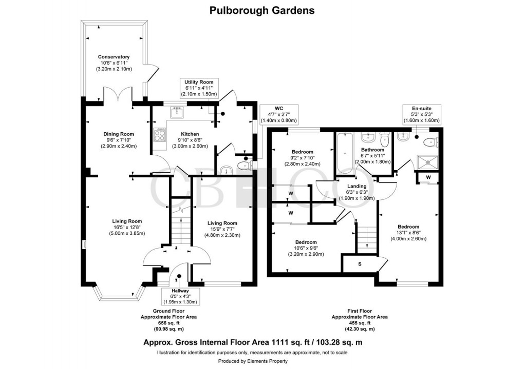 Floorplan for Pulborough Gardens, Littleover, Derby