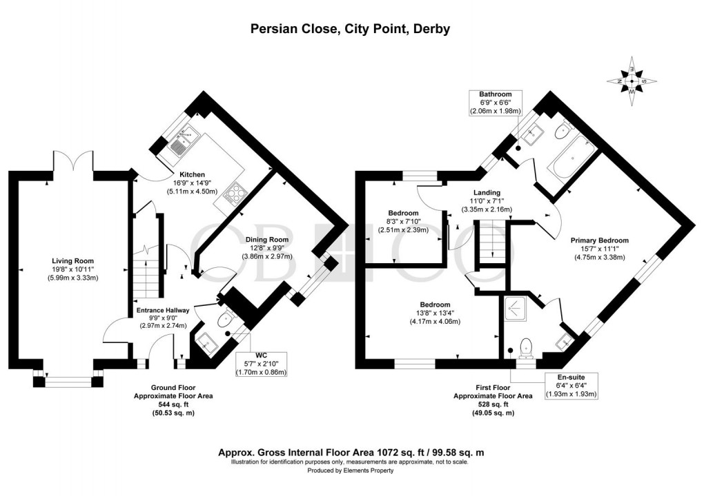 Floorplan for Persian Close, Derby
