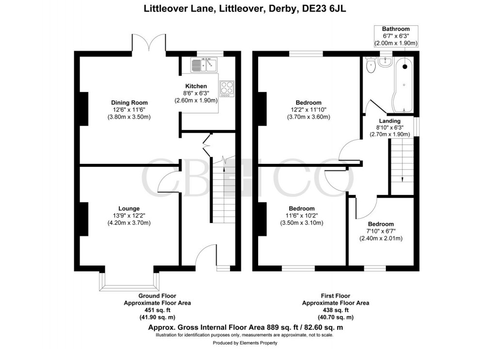 Floorplan for Littleover Lane, Derby