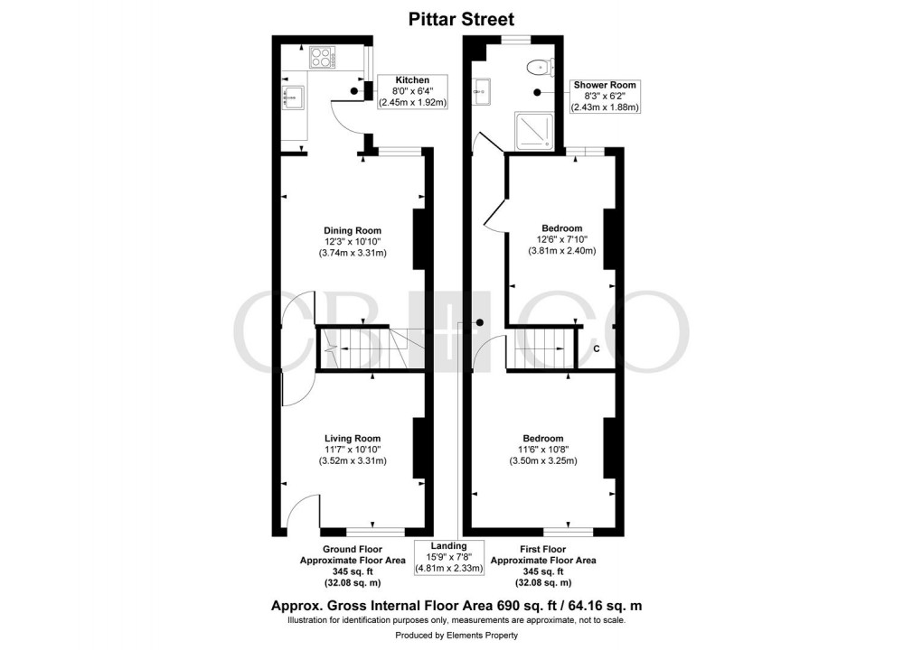 Floorplan for Pittar Street, Derby