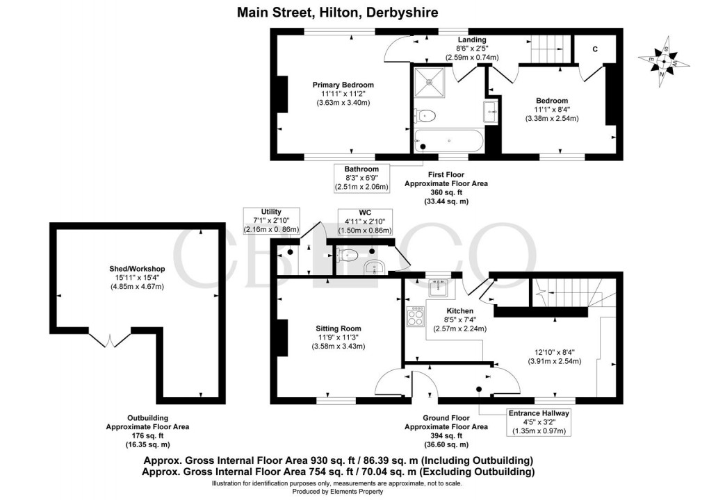Floorplan for Main Street, Hilton, Derby